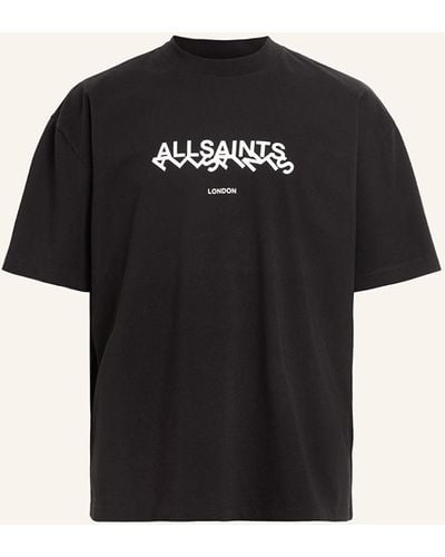 AllSaints T-Shirt SLANTED - Schwarz