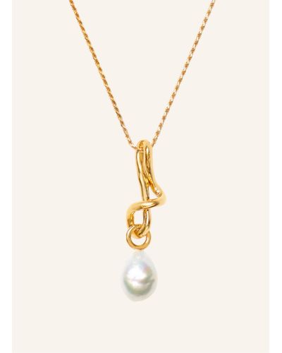 Missoma Kette KNOT PEARL DROP by GLAMBOU - Natur