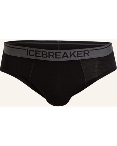 Icebreaker Funktionswäsche-Slip ANATOMICA mit Merinowolle - Schwarz