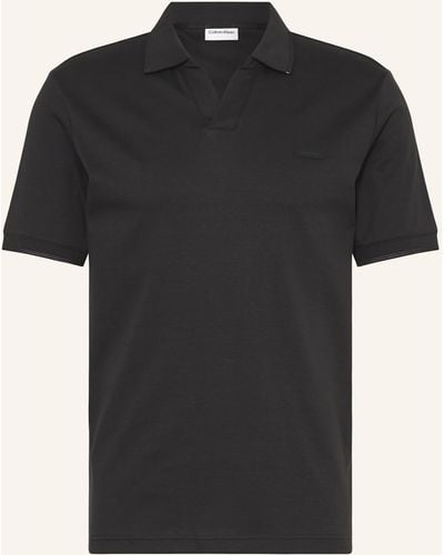 Calvin Klein Jersey-Poloshirt - Schwarz