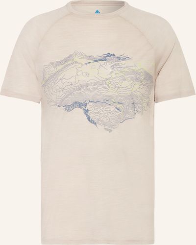 Odlo T-Shirt ASCENT mit Merinowolle - Natur