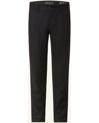 Marc O' Polo Leinenchino OSBY JOGGER Tapered Fit - Schwarz