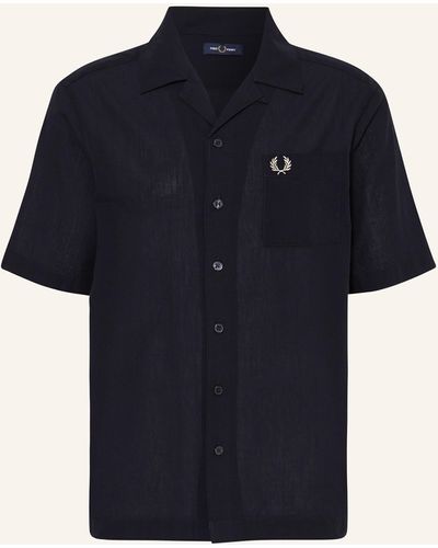 Fred Perry Resorthemd Comfort Fit - Blau