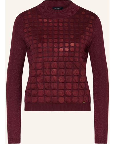 Ted Baker Pullover YIVONNE mit Pailletten - Rot