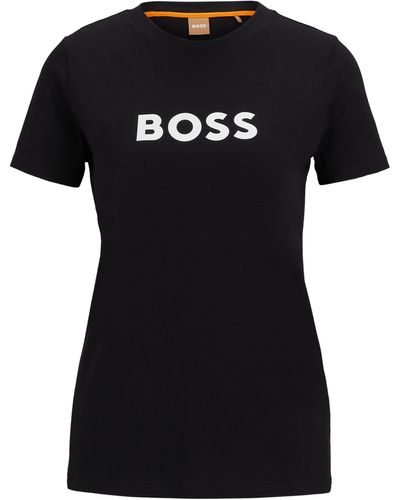 BOSS T-Shirt C_ELOGO_5 Regular Fit - Schwarz