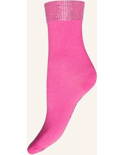 Wolford Socken SERGIO ROSSI X CRYSTAL - Pink