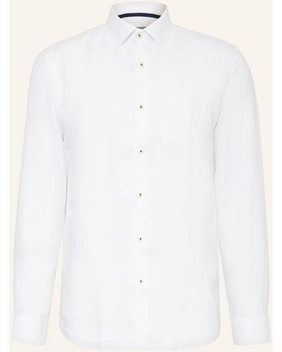 Pierre Cardin Leinenhemd Modern Fit - Weiß