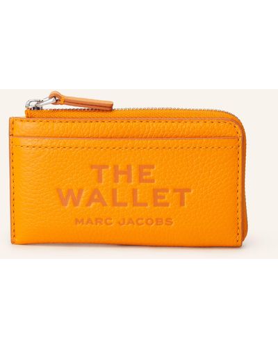 Marc Jacobs Geldbörse THE LEATHER TOP ZIP MULTI WALLET - Orange