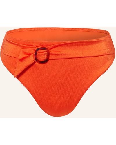 Cyell High-Waist-Bikini-Hose SATIN TOMATO - Orange