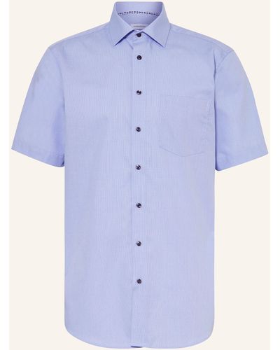 Seidensticker Kurzarm-Hemd Regular Fit - Blau