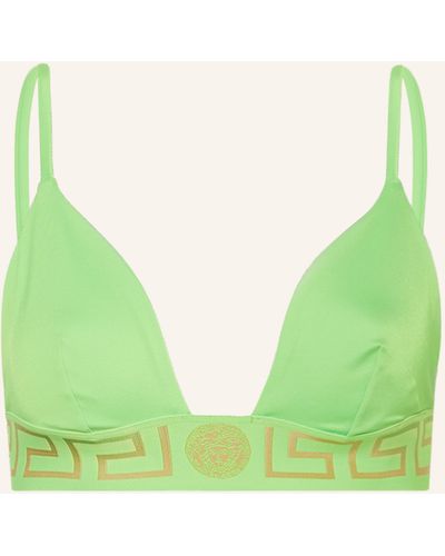 Versace Triangel-Bikini-Top - Grün