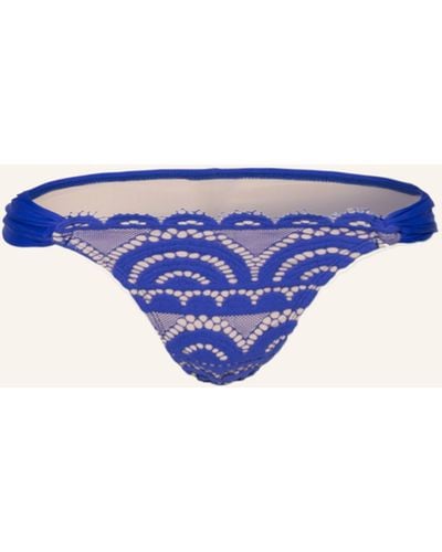 Pilyq Triangel-Bikini-Hose LACE FANNED FULL - Blau