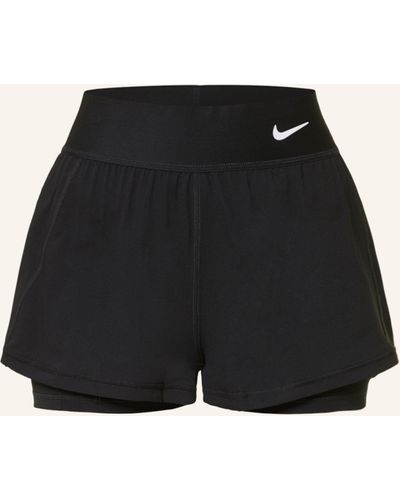 Nike 2-in-1-Tennisshorts COURT DRI-FIT ADVANTAGE - Schwarz