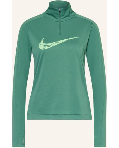 Nike Laufshirt DRI-FIT SWOOSH - Grün