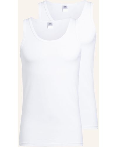 CALIDA 2er-Pack Unterhemden NATURAL BENEFIT - Weiß