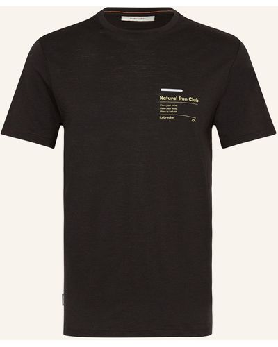 Icebreaker T-Shirt 150 TECH LITE III aus Merinowolle - Schwarz