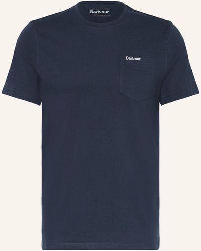 Barbour T-Shirt LANGDON - Blau