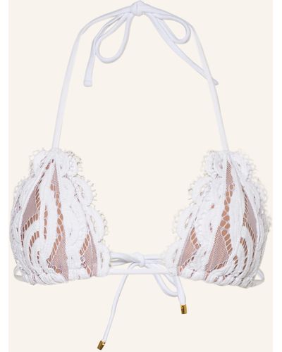 Pilyq Triangel-Bikini-Top LACE - Natur