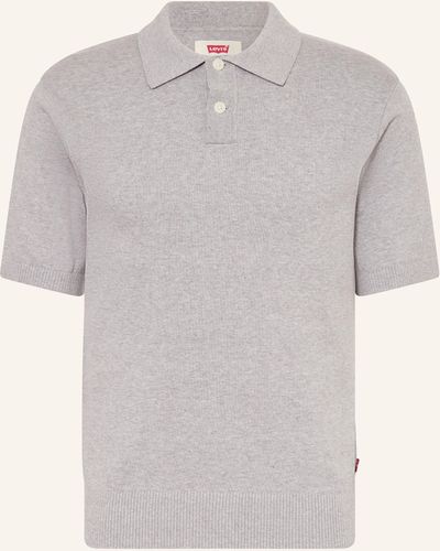 Levi's Strick-Poloshirt - Grau