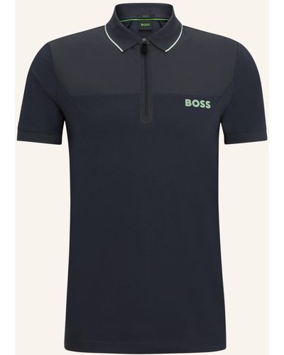 BOSS Poloshirt PHILIX Slim Fit - Blau