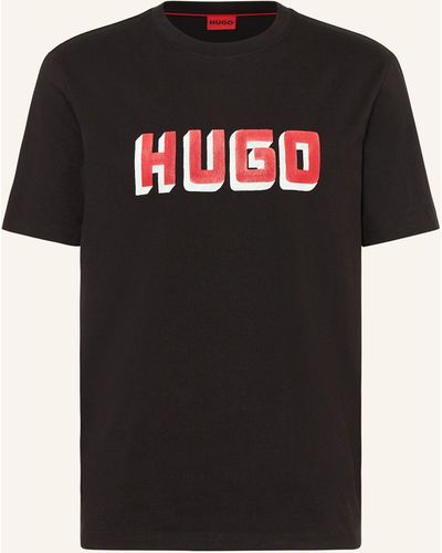 HUGO T-Shirt DAQERIO - Schwarz