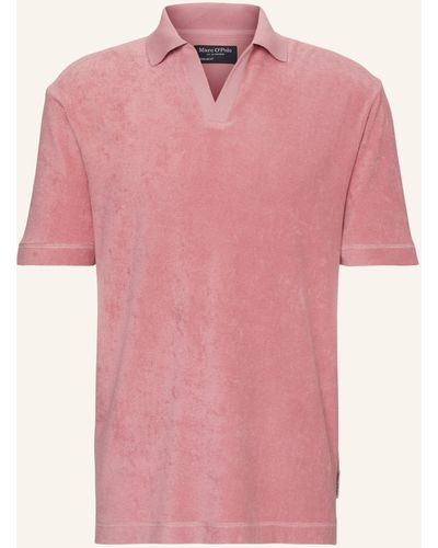 Marc O' Polo Frottee-Poloshirt Regular Fit - Pink