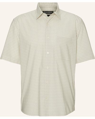 Marc O' Polo Kurzarm-Hemd Regular Fit - Weiß