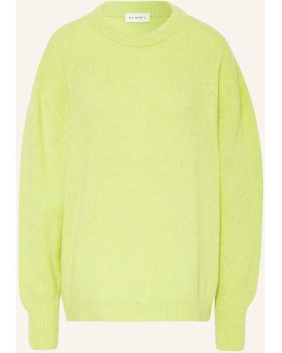 Oh April Oversized-Pullover OLA mit Alpaka - Gelb