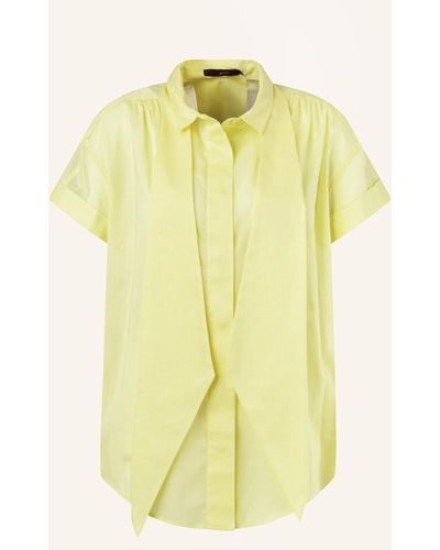 Windsor. Bluse mit abnehmbarer Schluppe - Gelb