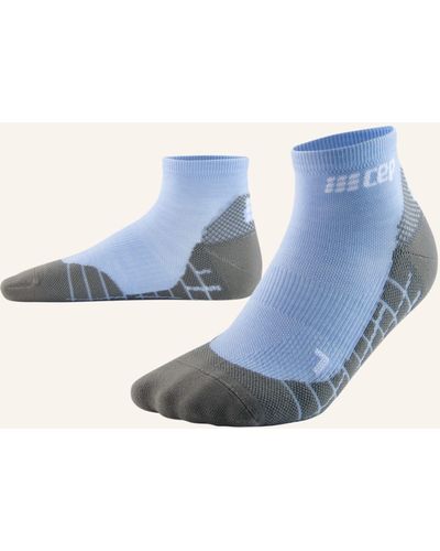 Cep Trekking-Socken LIGHT MERINO LOW CUT Mit Kompression - Blau