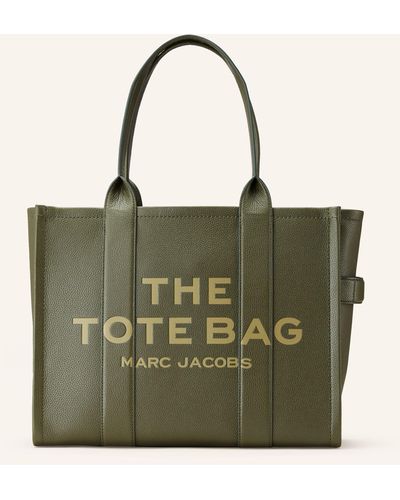 Marc Jacobs Shopper THE LARGE TOTE BAG LEATHER - Grün