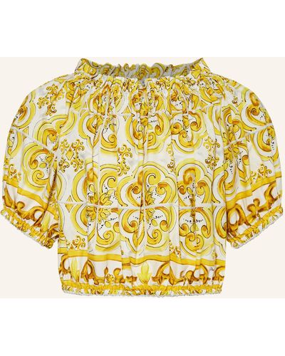 Dolce & Gabbana Off-Shoulder-Bluse - Mettallic