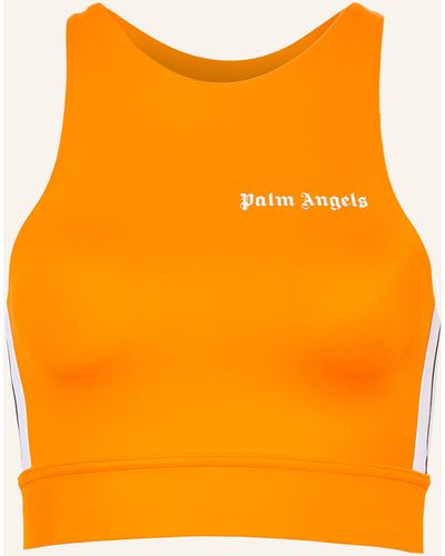 Palm Angels Cropped-Top - Orange