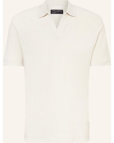 Marc O' Polo Frottee-Poloshirt Regular Fit - Natur