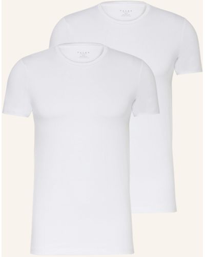 FALKE 2er-Pack T-Shirts DAILY COMFORT - Weiß