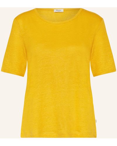 maerz muenchen T-Shirt aus Leinen - Gelb