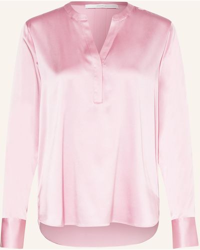 Herzensangelegenheit Blusenshirt aus Seide - Pink