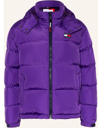 Tommy Hilfiger Daunenjacke mit abnehmbarer Kapuze - Lila