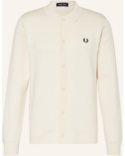 Fred Perry Strickjacke - Natur