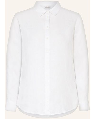 Fynch-Hatton Hemdbluse aus Leinen - Weiß
