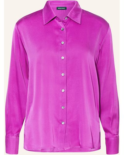 Repeat Cashmere Hemdbluse aus Seide - Pink