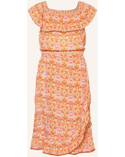 Vingino Kleid PENINAH mit Rüschen und Spitze - Orange