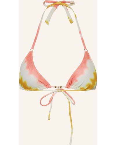 watercult Triangel-Bikini-Top SUMMER MUSE mit Glitzergarn - Pink