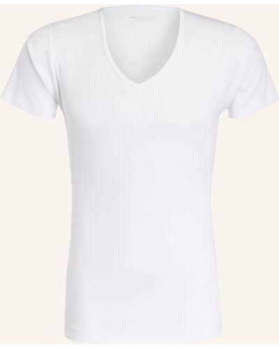 Mey V-Shirt Serie CASUAL COTTON - Weiß