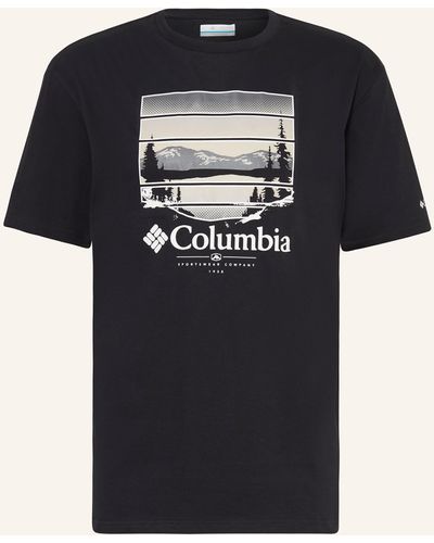 Columbia T-Shirt PATH LAKETM II - Schwarz