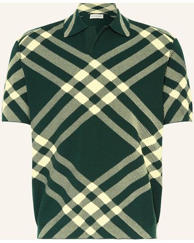 Burberry Strick-Poloshirt DAFFODIL Classic Fit - Grün