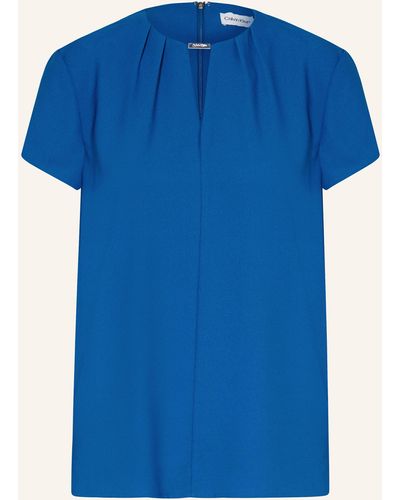 Calvin Klein Blusenshirt - Blau
