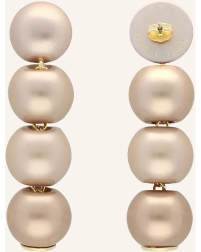 Vanessa Baroni Ohrhänger SMALL BEADS EARRING CHAMPAGNER PEARL by GLAMBOU - Natur