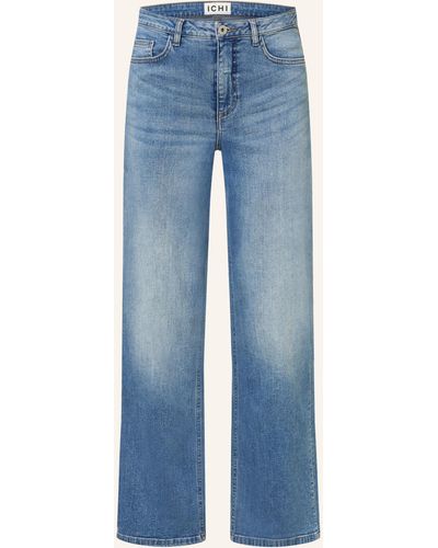 Ichi Straight Jeans IHTWIGGY - Blau