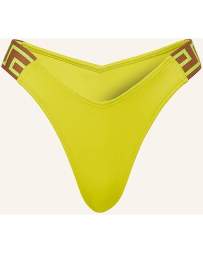 Versace Brazilian-Bikini-Hose - Gelb